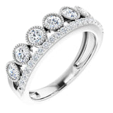 302® Fine Jewelry Granulated Princess Crown Ring with 1 Ct. of Lab Grown Created Diamonds