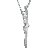 Love Diamond Accented Necklace in 14K Rose, White or Yellow Gold
