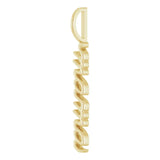 302® Fine Jewelry mama Vertical Cursive Pendant Necklace in 14K Gold