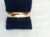 Wide High Polished Bangle Bracelet 9/16" in 14K Yellow Gold - Roxx Fine Jewelry