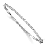 Eternity Diamond Bangle Bracelet 2.50 Ct. in 14K White Gold - Roxx Fine Jewelry