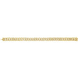 Iced Out .75 Ct. TCW Diamond Accented 8.8mm Curb Chain Bracelet in 14K Gold