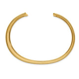 Polished Cuff Bracelet 37mm in 18K Yellow Gold from Italy