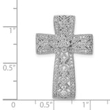 Filigree Cross Diamond Necklace with .56 Cts. Diamonds in 14K Gold - Roxx Fine Jewelry