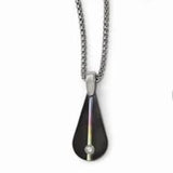 Edward Mirell® Black Radiance™ Anodized Rainbow Titanium and White Sapphire Necklace and Earrings - Roxx Fine Jewelry