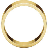 Flat Top 10mm Wide Barrel Style Wedding Band in 14K Yellow Gold - Roxx Fine Jewelry