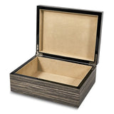 "Ronan" Contemporary Grey Wooden Jewelry or Trinket Box