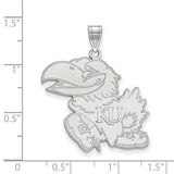 Kansas KU Jayhawks® Official NCAA® Licensed Sterling Silver Pendant Necklace