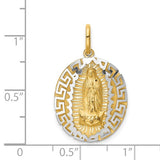 Our Lady of Guadalupe Pendant in Two-Tone 14K Gold 2 Sizes