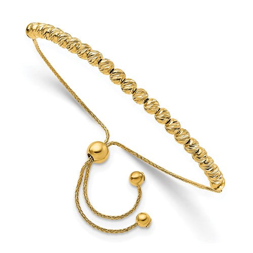Macy's Adjustable Cross Bracelet Set in 14k Gold - Macy's