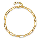 Rettangolo 31" Link Chain Necklace or Bracelet in 14K Yellow Gold