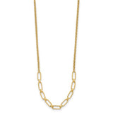 Leslie's Fancy Link Necklace in 14K Yellow Gold