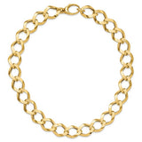 Leslie's Fancy Oversized Curb Chain Necklace and Bracelet in 14K Yellow Gold