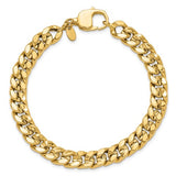 Curb Chain 8.5mm Statement Bracelet in 14K Yellow Gold