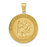 St. Christopher Medal 36 x 26 in 14K Yellow Gold - Roxx Fine Jewelry
