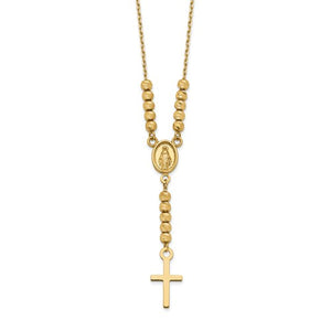 Miraculous Medal Necklace in 14K Yellow Gold - Roxx Fine Jewelry