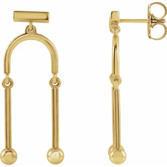 302® Mobile Dangle Earrings in 14K Gold or Platinum