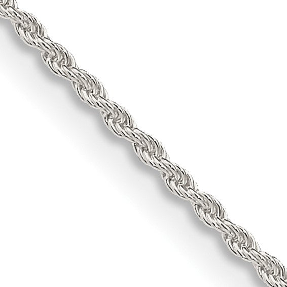 1.3mm Twisted Rope Chain in Sterling Silver