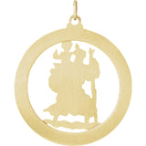 St Christopher Medal 14K Yellow Gold - Roxx Fine Jewelry