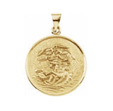 St. Michael Medal in 18K Yellow Gold