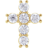 Diamond Cross Pendant 1.50 Ct TCW in 14K Gold or Platinum - Roxx Fine Jewelry