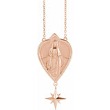 Miraculous Mary North Star Necklace - Roxx Fine Jewelry