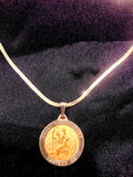 St. Christopher Medal 43 x 29 in 14K Yellow Gold - Roxx Fine Jewelry