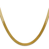 5mm Silky Herringbone Chain in 14K Yellow Gold