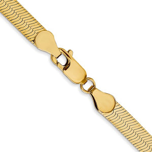 5mm Silky Herringbone Chain in 14K Yellow Gold