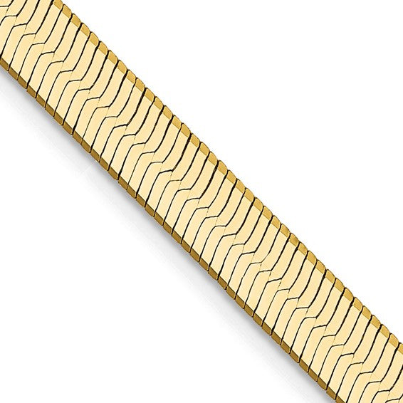 5mm Silky Herringbone Chain in 14K Yellow Gold