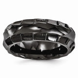 Edward Mirell® Templar™ Collection Black Titanium Chiseled Edge Jewelry - Roxx Fine Jewelry