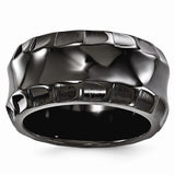 Edward Mirell® Templar™ Collection Black Titanium Chiseled Edge Jewelry - Roxx Fine Jewelry