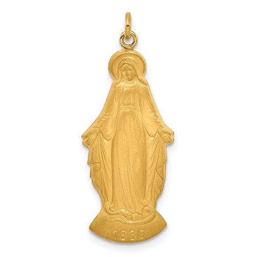 Miraculous Virgin Mary Medal in 14K Gold