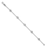 CZ's by the Yard Station Necklace or Bracelet in Sterling Silver - Roxx Fine Jewelry