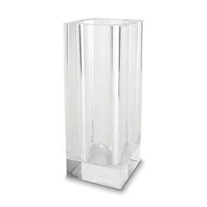 Contemporary Square Vase "Ashton" Tall Crystal Vase - Roxx Fine Jewelry