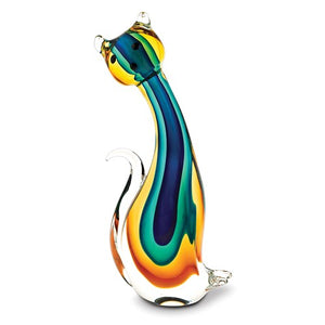 Badash® Rainbow Cat Art Glass - Roxx Fine Jewelry