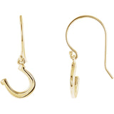 Tiny Posh™ Horseshoe Necklace and Earrings in 14K Gold - Roxx Fine Jewelry