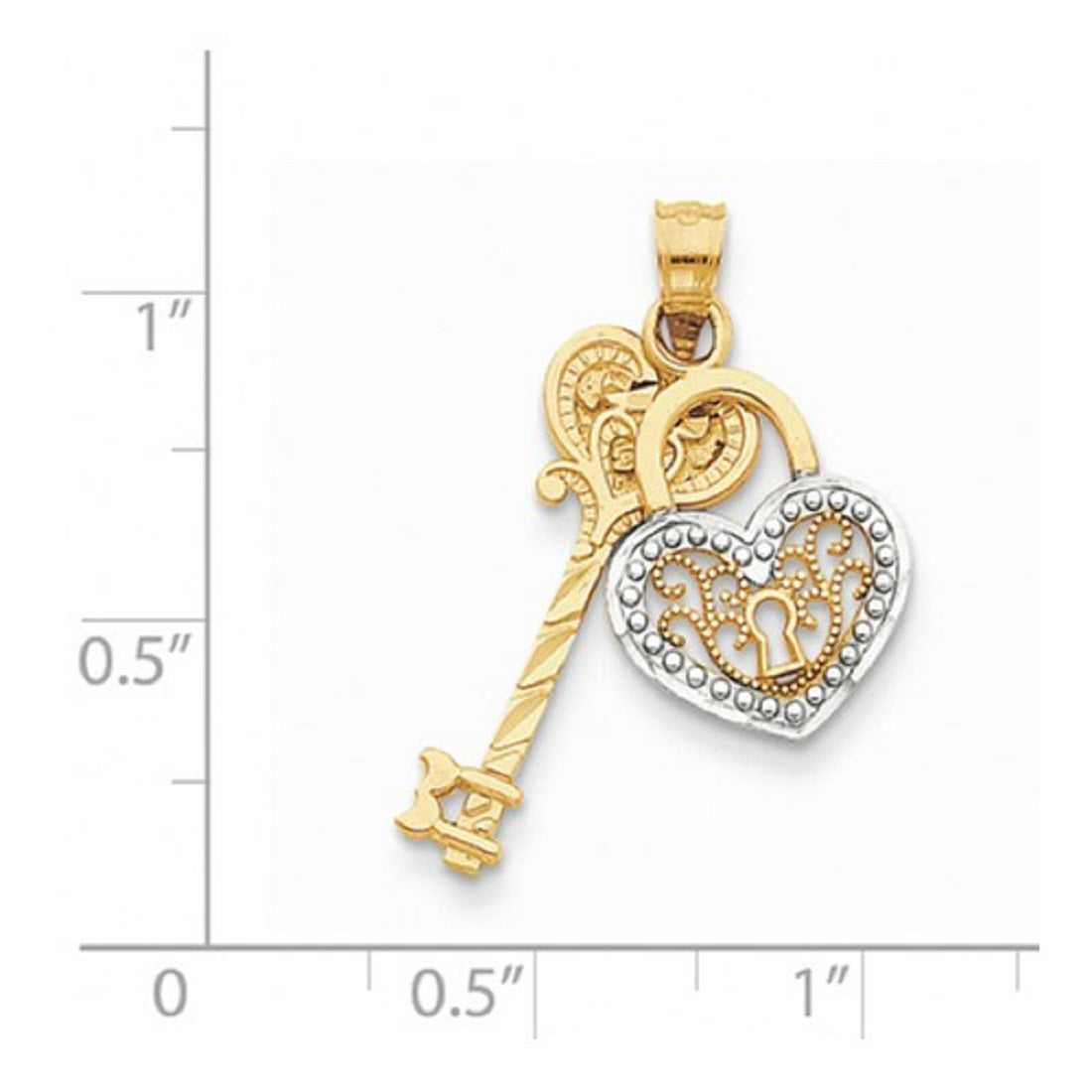 Lock and Key Pendant 