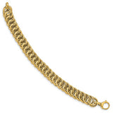 Contemporary Circles Reversible Link Bracelet in 14K Yellow Gold - Roxx Fine Jewelry