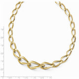 Janus Elongated Curb Chain Status Necklace in 14K Yellow Gold - Roxx Fine Jewelry