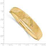 Textured Bangle Bracelet in 14K Yellow Gold - Roxx Fine Jewelry