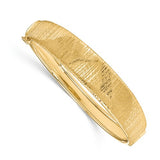 Textured Bangle Bracelet in 14K Yellow Gold - Roxx Fine Jewelry