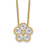True Origin® 1.01 Ct Flower Necklace Lab Grown Diamonds in 14K Gold - Roxx Fine Jewelry