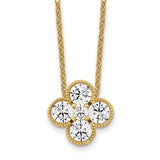 True Origin® 1.01 Ct Bloom Necklace Lab Grown Diamonds in 14K Gold - Roxx Fine Jewelry