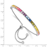 Prizma™ Rainbow CZ Gold Plated Eternity Ring - Roxx Fine Jewelry