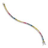 Prizma™ Rainbow CZ Sterling Silver Tennis Bracelet - Roxx Fine Jewelry
