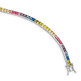 Prizma™ Rainbow CZ Sterling Silver Tennis Bracelet - Roxx Fine Jewelry