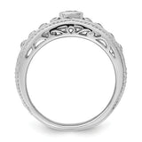 Faux and Fabulous™ 3.02 Ct. 12mm Wide Multi Stone Gypsy Band in Sterling Silver - Roxx Fine Jewelry