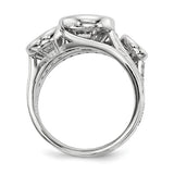 Faux and Fabulous™ 3 Stone Stacking Gypsy Ring in Sterling Silver - Roxx Fine Jewelry