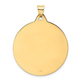 Mi Lagrosa Miraculous Medal Large Round in 14K Yellow Gold - Roxx Fine Jewelry